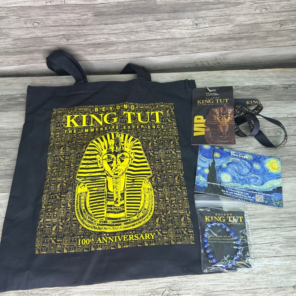 Beyond King Tut The Immersive Experience Tote Bag Bracelet Lanyard